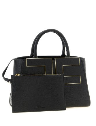 Сумка-тоут ELISABETTA FRANCHI Maxi logo shopping bag (BS06A66E2110) #