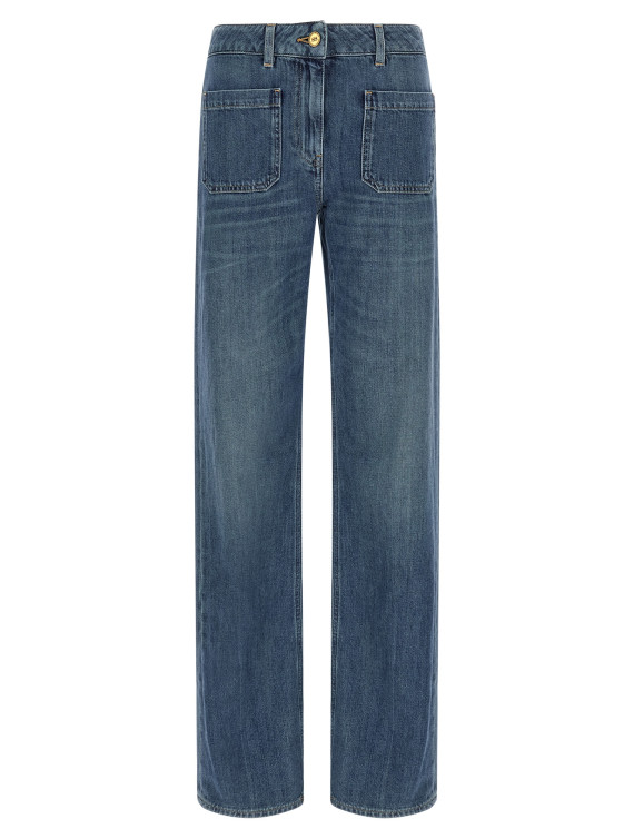 Джинсы ELISABETTA FRANCHI Logo embroidery jeans (PJ17I66E2139) #1