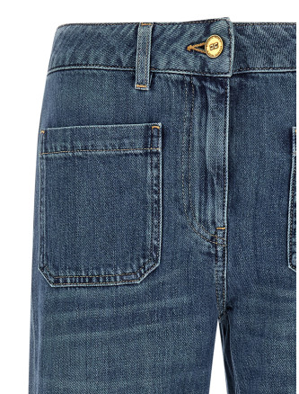 Джинсы ELISABETTA FRANCHI Logo embroidery jeans (PJ17I66E2139) #