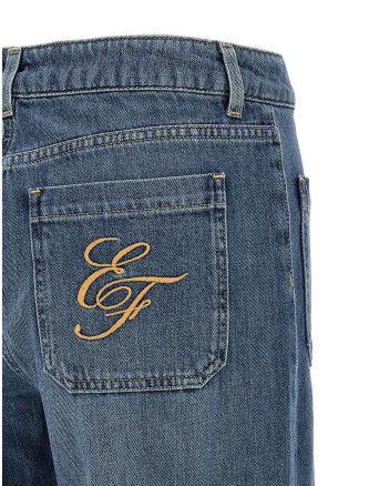 Джинсы ELISABETTA FRANCHI Logo embroidery jeans (PJ17I66E2139) #