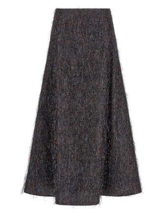 Миди PESERICO Skirt with metallic fringes