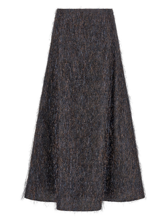 Миди PESERICO Skirt with metallic fringes (E0520706809963) #1