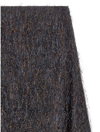 Миди PESERICO Skirt with metallic fringes (E0520706809963) #