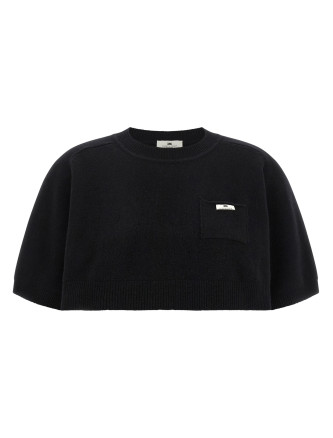 Повседневный топ ELISABETTA FRANCHI Wool and cashmere top