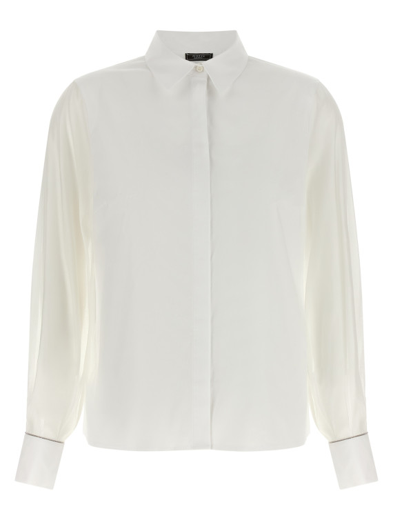 Рубашка, блузка PESERICO Stretch cotton shirt (E06996B8928B00) #1
