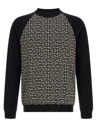 Свитер, кардиган BALMAIN PB Monogram Mesh
