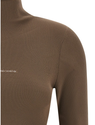 Свитер, кардиган ALEXANDER WANG Logo ribbed sweater (1KC4261039269) #