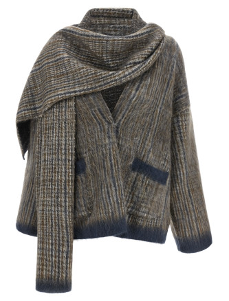 Свитер, кардиган BRUNELLO CUCINELLI Cardigan with scarf