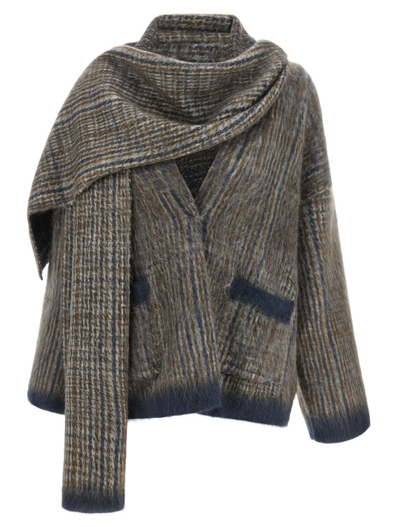 Свитер, кардиган BRUNELLO CUCINELLI Cardigan with scarf (M2I247016CXA37) #1
