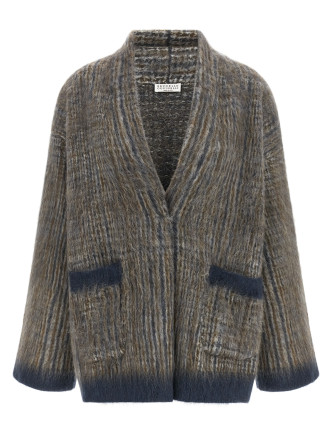 Свитер, кардиган BRUNELLO CUCINELLI Cardigan with scarf (M2I247016CXA37) #