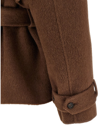Пальто, тренч GIUSEPPE DI MORABITO Shearling neck coat (07PFCO5061675530) #