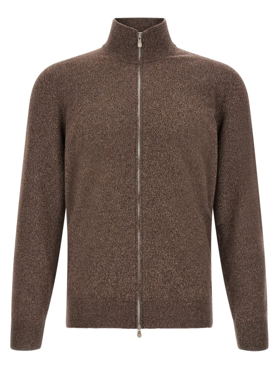 Свитер, кардиган BRUNELLO CUCINELLI High neck cardigan with zip (MQS00106CU766) #1