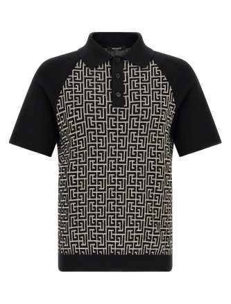 Поло BALMAIN PB Monogram Polo