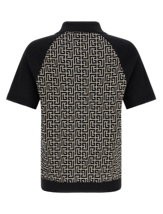 Поло BALMAIN PB Monogram Polo (HH1GB095KI80GFE) #