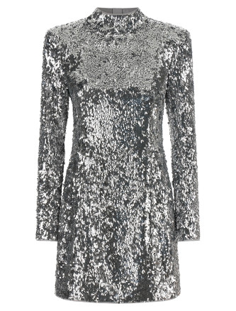 Мини BALMAIN Sequin dress