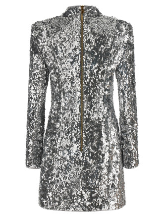 Мини BALMAIN Sequin dress (HF1R8980XM119FC) #