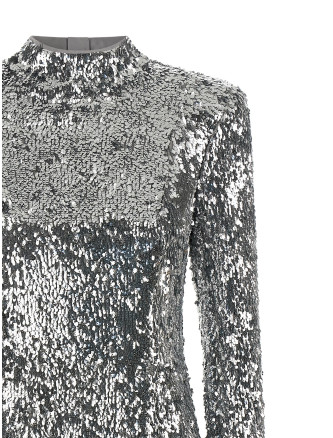 Мини BALMAIN Sequin dress (HF1R8980XM119FC) #