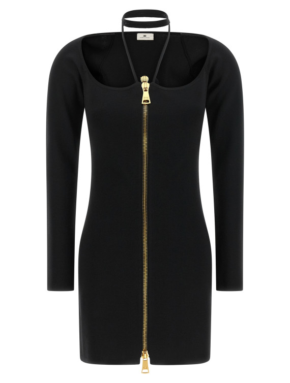 Мини ELISABETTA FRANCHI Fabric stitch knit dress (AM06B66E2110) #1