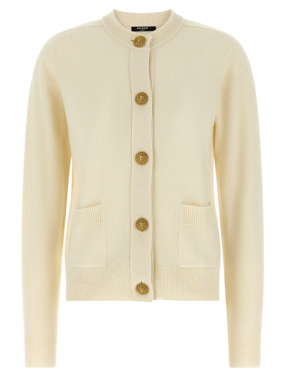 Свитер, кардиган BALMAIN Eco-cashmere cardigan (HF1KL917KI870KA) #1