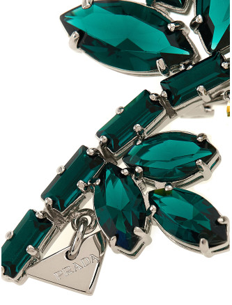 Брошь и булавка PRADA 'Crystal Flowers' (1IS1982A3VF05P8) #