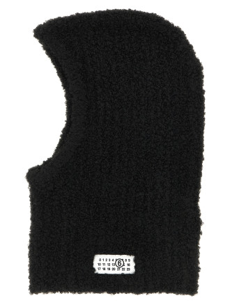 Шляпа MM6 MAISON MARGIELA Bouclé balaclava with logo