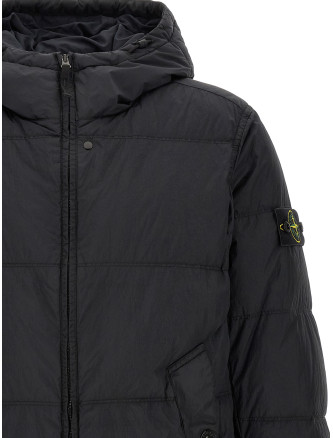 Пуховик STONE ISLAND Ruffled effect down jacket (L2S154100037S0A23V0020) #
