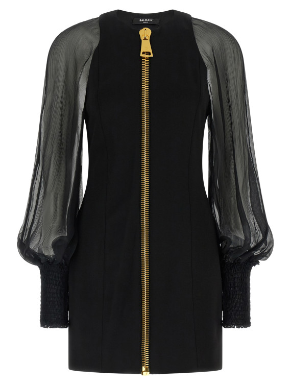 Мини BALMAIN XL zip dress (HF1R9461MI60EAP) #1