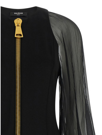 Мини BALMAIN XL zip dress (HF1R9461MI60EAP) #