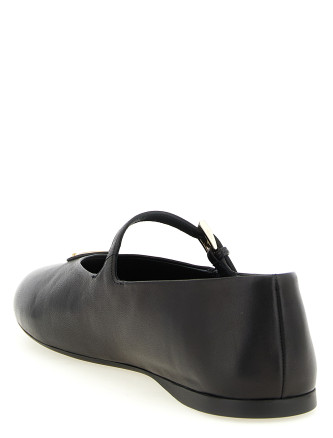 Балетки PRADA Triangle logo nappa ballet flats (1F793NFA005038F0002) #