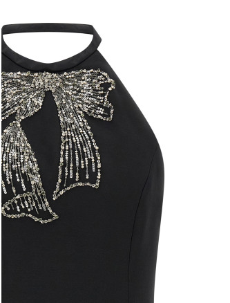 Мини VALENTINO GARAVANI Valentino Garavani dress with front embroidery (B3VALH01CFNUD) #