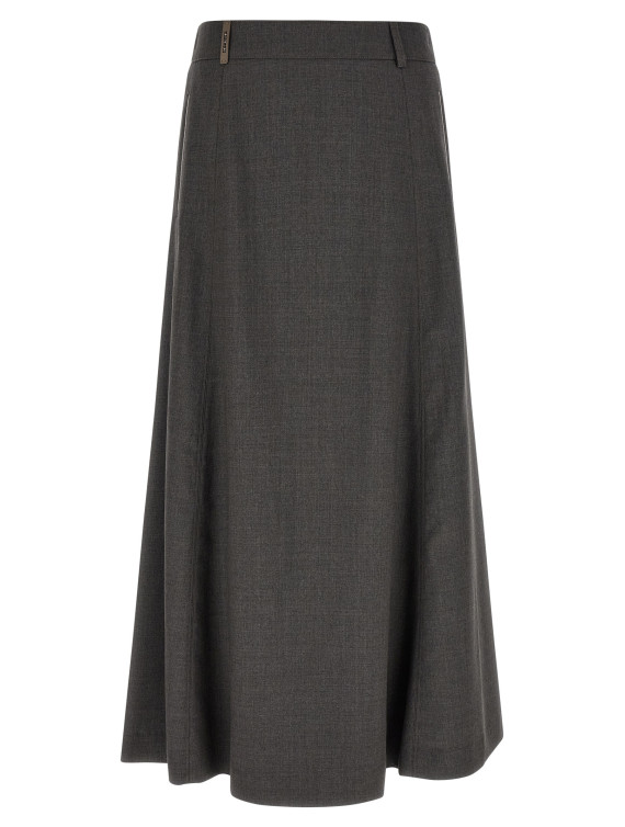 Миди PESERICO Flared skirt with loops (A0573303472972) #1