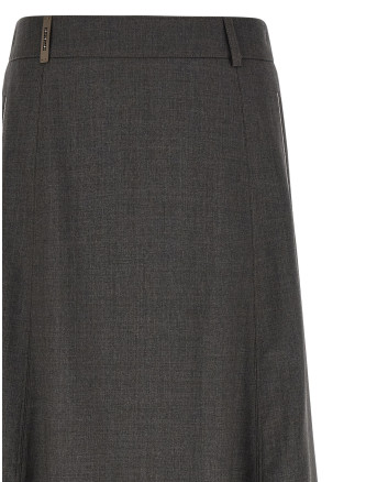 Миди PESERICO Flared skirt with loops (A0573303472972) #