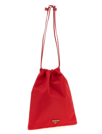 'Wish in Re-Nylon' pouch with logo (1NK01M2HG6F0011) #