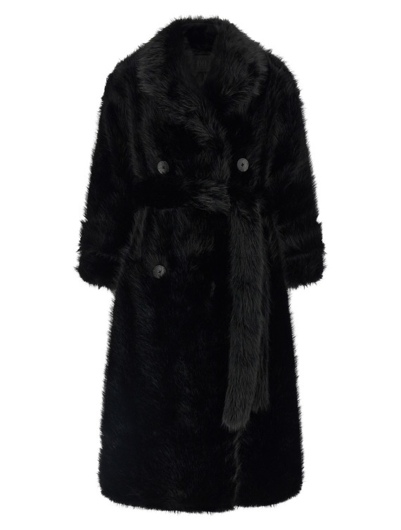 Мех, шуба B&B COUTURE 'Jackie' (JACKIETRENCHBLACK) #1