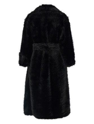 Мех, шуба B&B COUTURE 'Jackie' (JACKIETRENCHBLACK) #