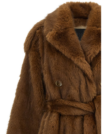 Мех, шуба B&B COUTURE 'Farrah' (FARRAHTRENCHMINK) #