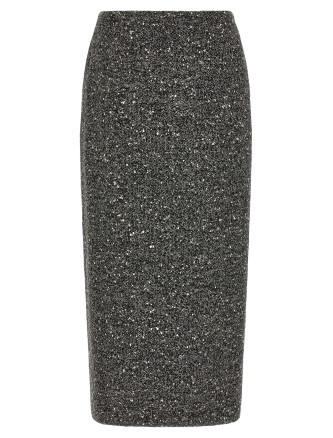 Миди VALENTINO GARAVANI Valentino Garavani Chevron Bouclé skirt
