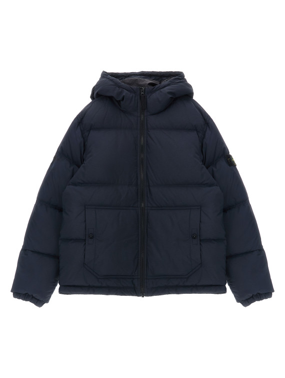 Пуховая куртка, парка, повседневная куртка STONE ISLAND JUNIOR 'Badge Stone Island' (L2S164100005S0483V0020) #1