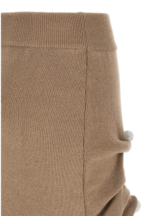 Макси GIUSEPPE DI MORABITO Jewel pin skirt (07PFKNS419X1676028) #