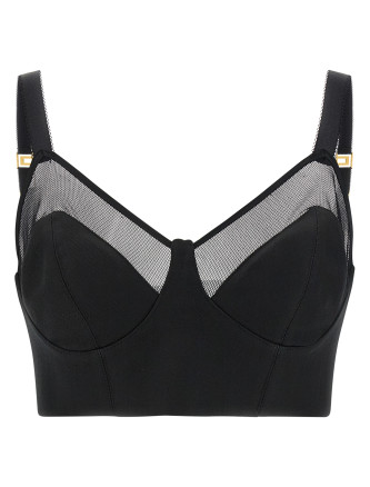 Вечерний топ ELISABETTA FRANCHI Cool wool and tulle top