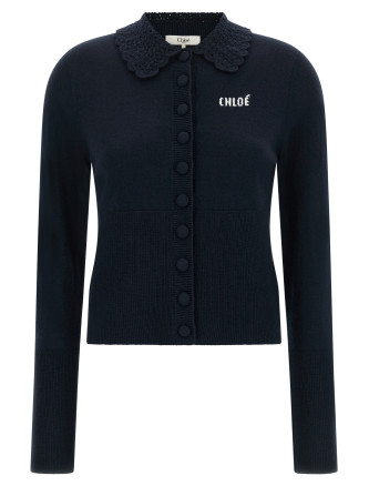 Свитер, кардиган CHLOÉ Collared cardigan