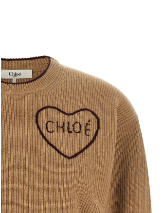 Свитер, кардиган CHLOÉ Heart intarsia sweater (CH26AMP41710218) #