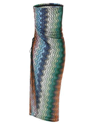 Пляжная одежда MISSONI Greek motif cover-up dress (MC25SQ07BR015DSMSNQ) #