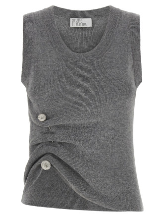 Повседневный топ GIUSEPPE DI MORABITO Jewel brooch top