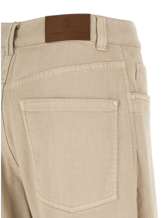 Брюки BRUNELLO CUCINELLI Garment-dyed jeans (MH137P4057C2471) #