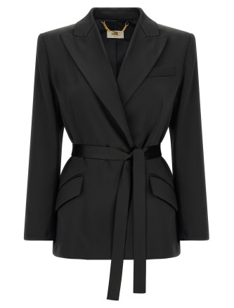 Пиджак, костюм ELISABETTA FRANCHI Stretch satin blazer