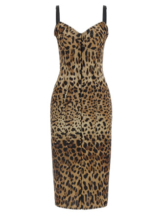 Animal-Print Corset Dress