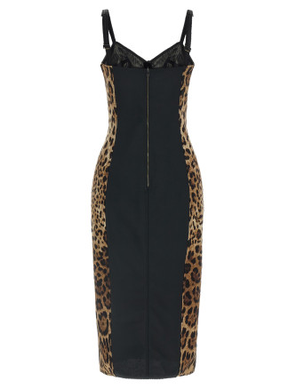 Миди DOLCE & GABBANA Animal-Print Corset Dress (F6R3OTGDCLRHY13M) #