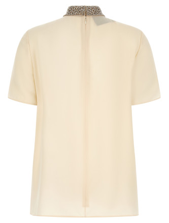 Вечерний топ VALENTINO GARAVANI Valentino Garavani jewel collar top (B3AEBY021B4KY) #