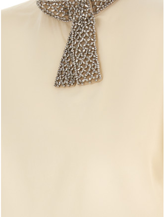 Вечерний топ VALENTINO GARAVANI Valentino Garavani jewel collar top (B3AEBY021B4KY) #